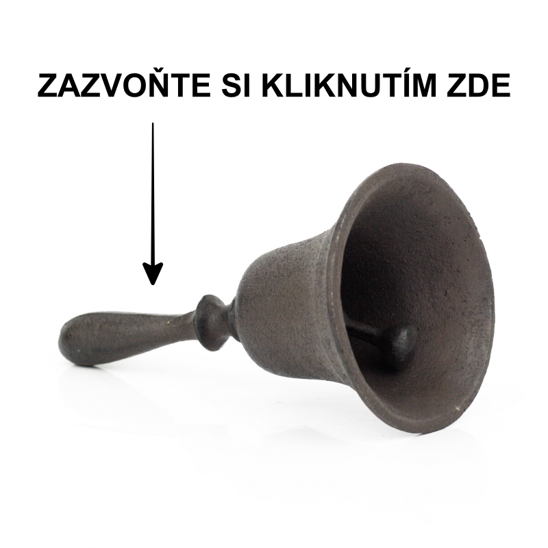Ručn&iacute; zvonek litinov&yacute;