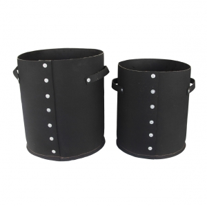 2 kusy kvetináčov z RECYKLOVANÉ PNEU 44,5 / 40,5 cm