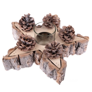 Adventný svietnik hviezda 22,5x7x22,5cm