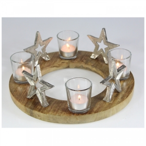 Adventný svietnik na stôl 30 x 12 cm