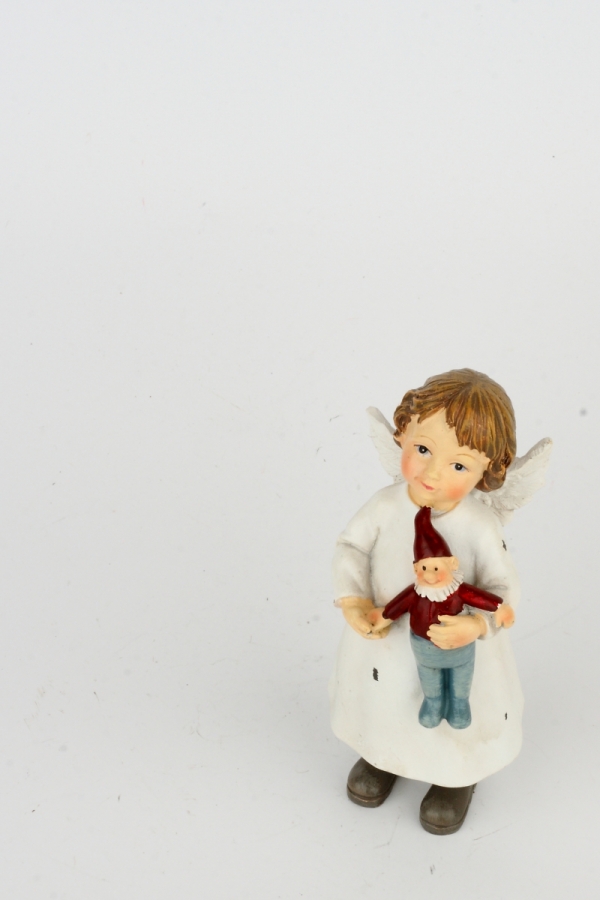 Anjel dievčatko sa škriatkom 14,5 cm