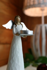 Anjel na čajovú sviečku 15cm