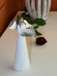Anjel na čajovú sviečku 15cm