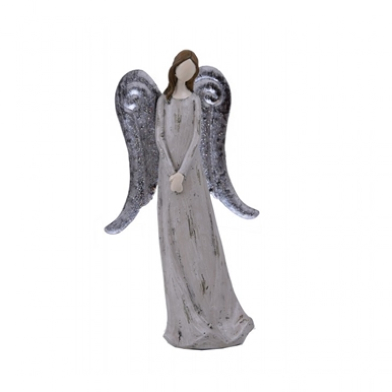 Anjel s kovovými krídlami 18cm