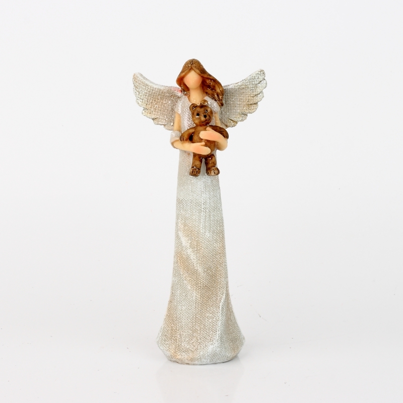 Anjel s medvedíkom 20cm