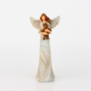 Anjel s medvedíkom 20cm