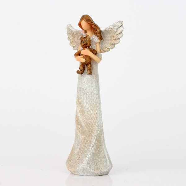 Anjel s medvedíkom 20cm