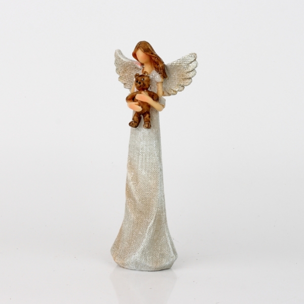 Anjel s medvedíkom 20cm