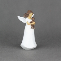 Anjel s medvedíkom v náručí 14cm