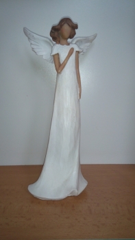 Anjel s rukou na srdci 25cm - POŠKODENÉ