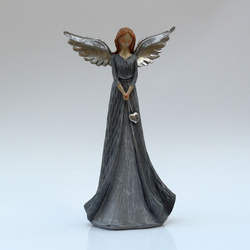 Anjel s šedými šaty XXL Láska