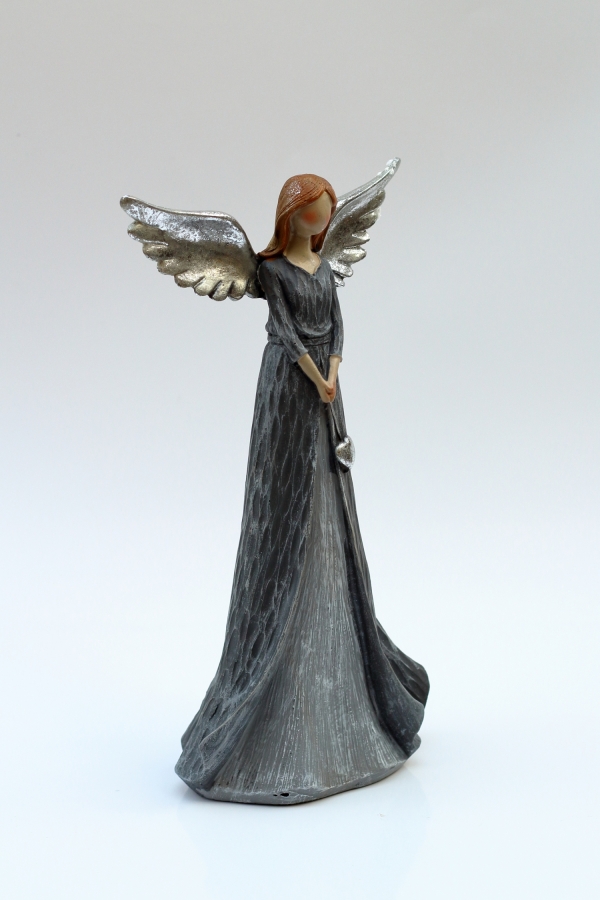 Anjel s šedými šaty XXL Láska