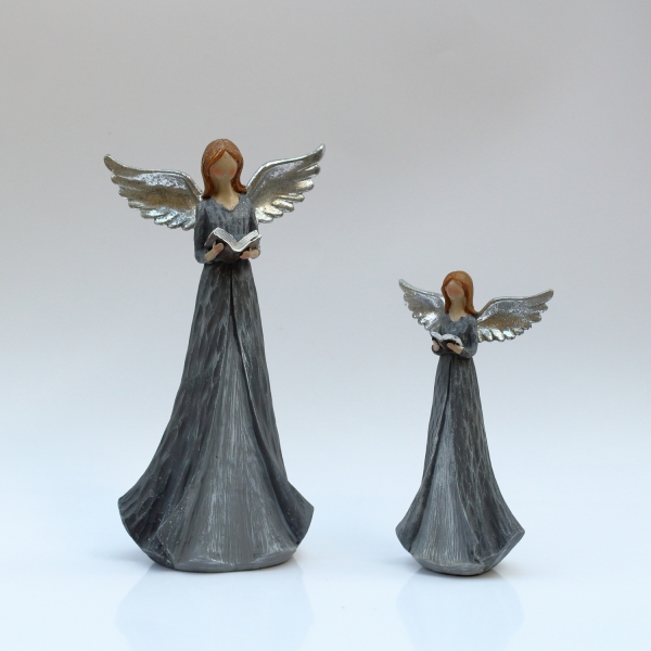 Anjel s šedými šaty XXL Múdrosť