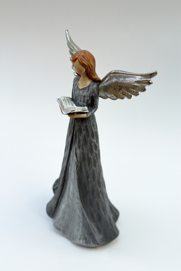 Anjel s šedými šaty XXL Múdrosť