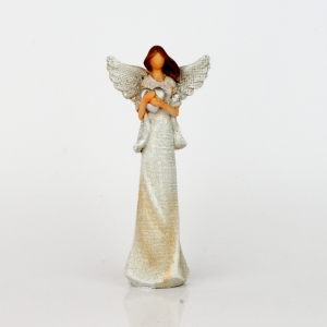 Anjel sa srdcom v dlaniach 18cm