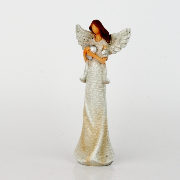 Anjel sa srdcom v dlaniach 18cm