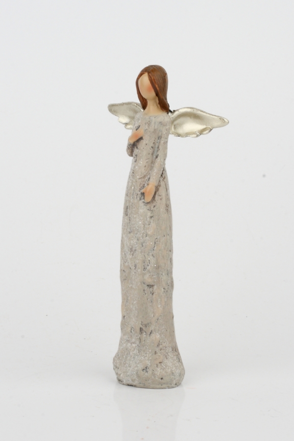 Anjel sa trblietavými šaty a zlatými krídlami 13cm