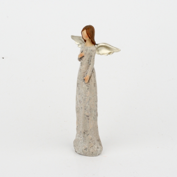 Anjel sa trblietavými šaty a zlatými krídlami 13cm