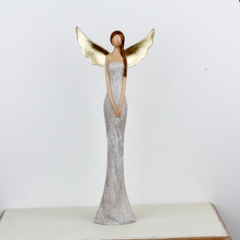 Anjel so zlatými krídlami 47cm