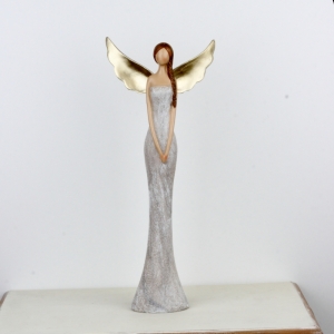Anjel so zlatými krídlami 47cm