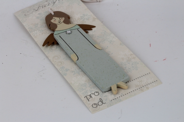 Anjel strážny modrý 14x5cm