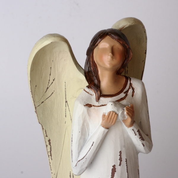 Anjel Strom života s holubicou 34cm 