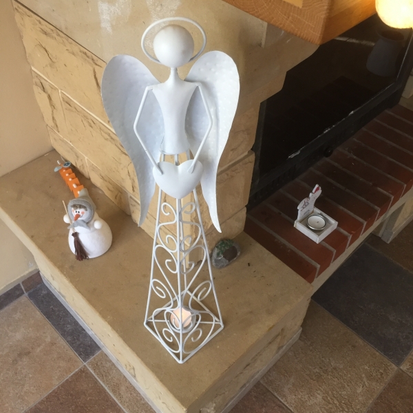 Anjel svietnik 15,5×60×15cm