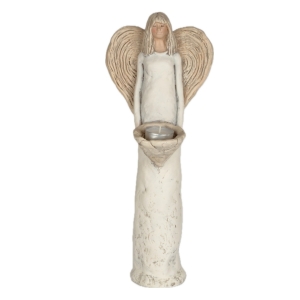 Anděl víla stojící svícen 40cm