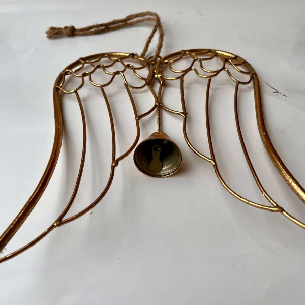 Anjelské krídla Auriel so zvončekom 23 x 18,5 x 1,5 cm