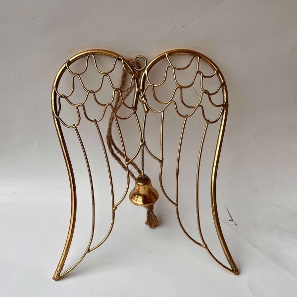 Anjelské krídla Auriel so zvončekom 23 x 18,5 x 1,5 cm
