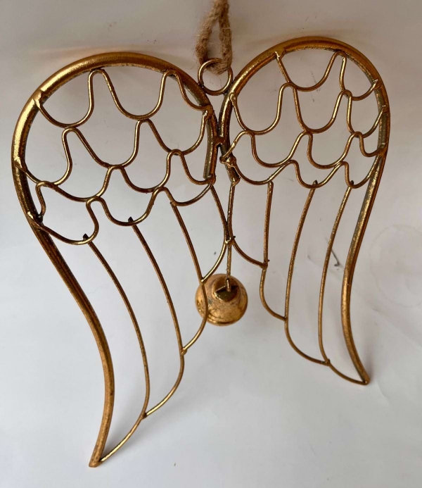 Anjelské krídla Auriel so zvončekom 23 x 18,5 x 1,5 cm