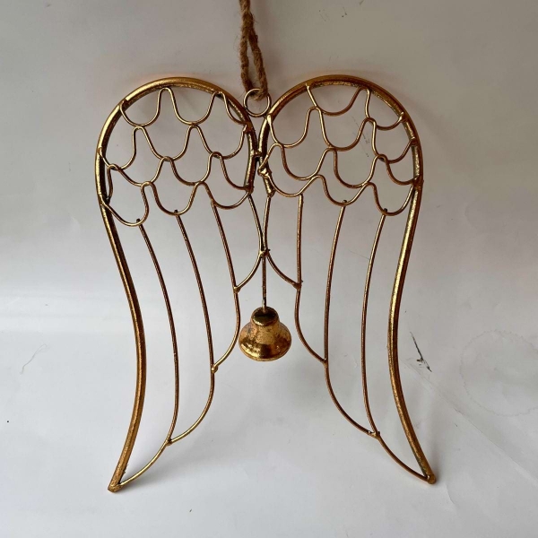 Anjelské krídla Auriel so zvončekom 23 x 18,5 x 1,5 cm