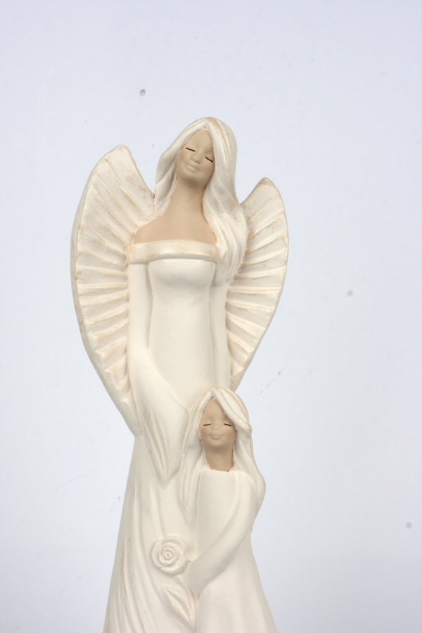 Anjelská soška Matka s dcérou 32cm