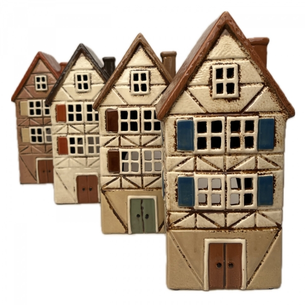 Architektonický klenot - keramický domček A 13,5x26,5x10,5cm