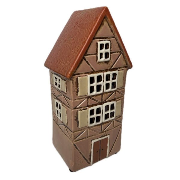 Architektonický klenot - keramický domček A 13,5x26,5x10,5cm