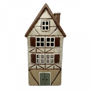 Architektonický klenot - keramický domček C 13,5x26,5x10,5cm