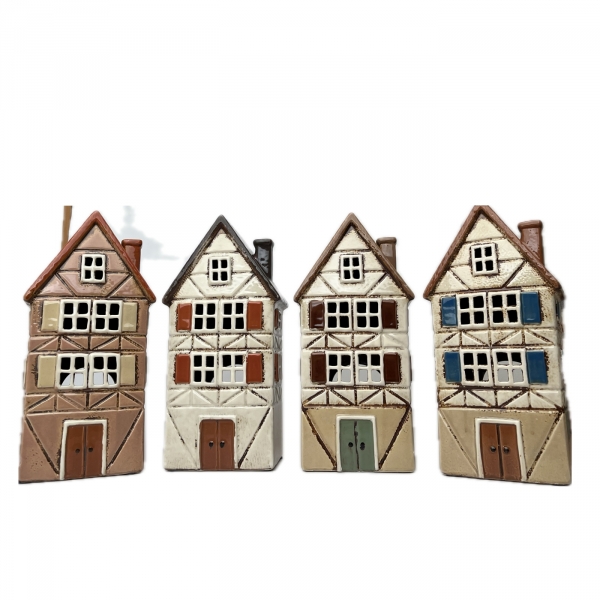 Architektonický klenot - keramický domček C 13,5x26,5x10,5cm