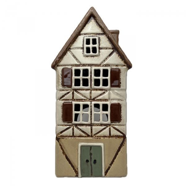 Architektonický klenot - keramický domček C 13,5x26,5x10,5cm