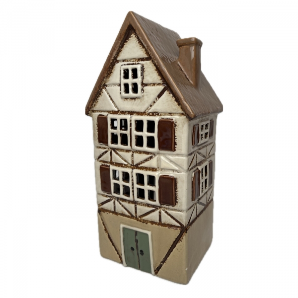Architektonický klenot - keramický domček C 13,5x26,5x10,5cm