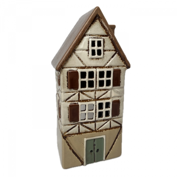 Architektonický klenot - keramický domček C 13,5x26,5x10,5cm