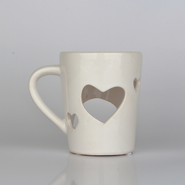 Aróma lampa hrnček so srdcom 12,5×11×9cm