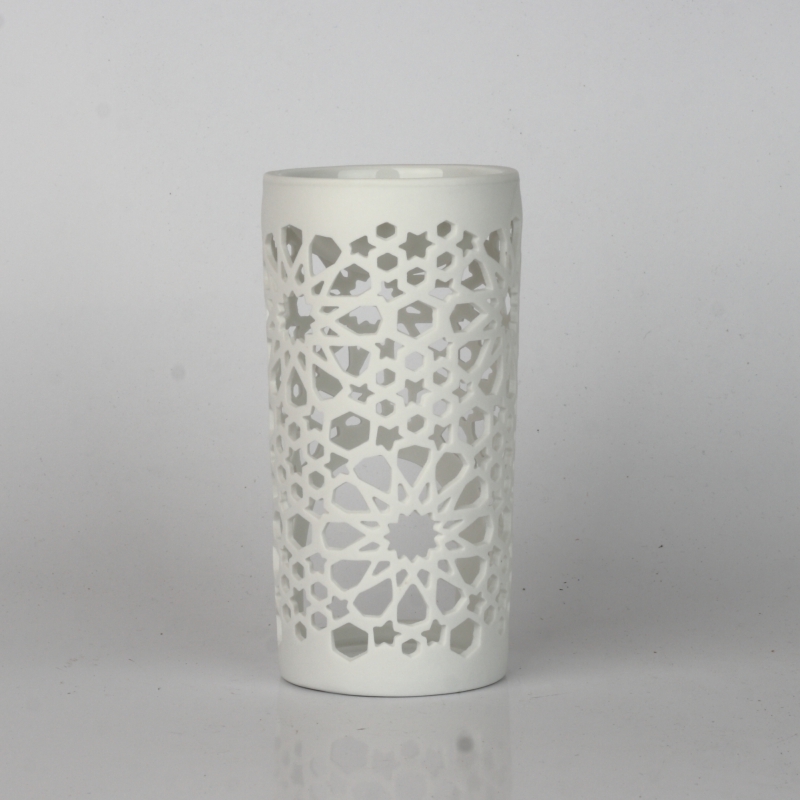 Arómalampa biela zdobená 14cm