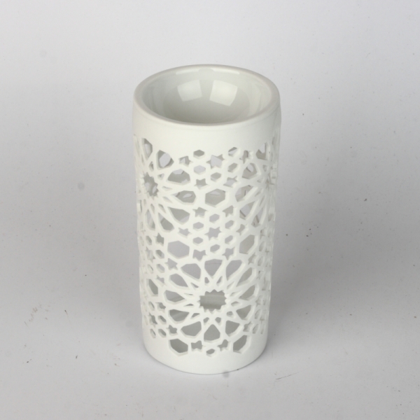 Arómalampa biela zdobená 14cm