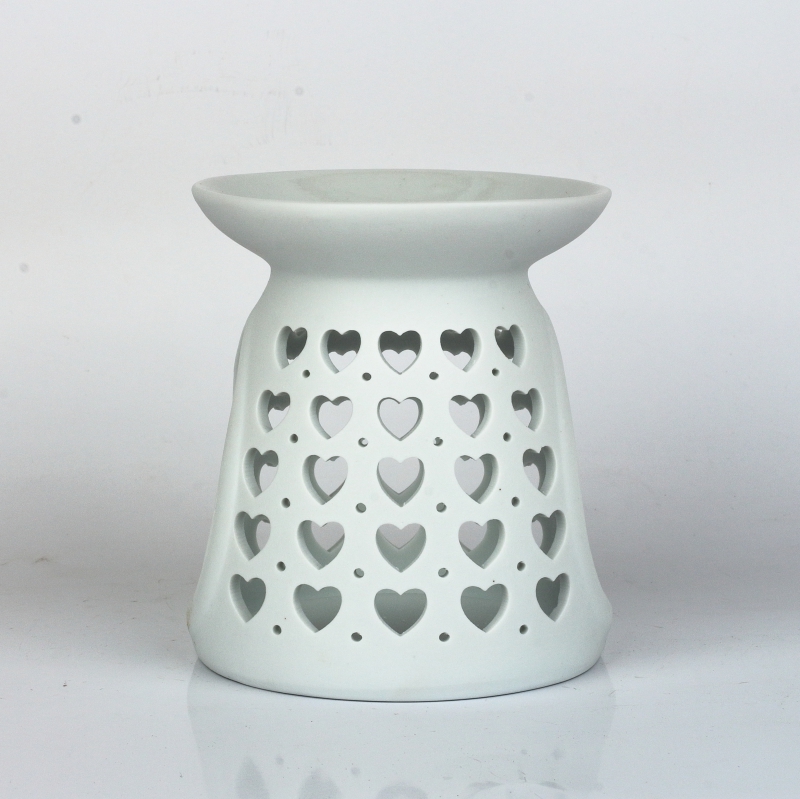 Aromalampa keramická so srdiečkami