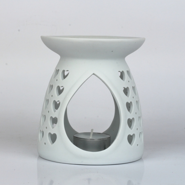 Aromalampa keramická so srdiečkami