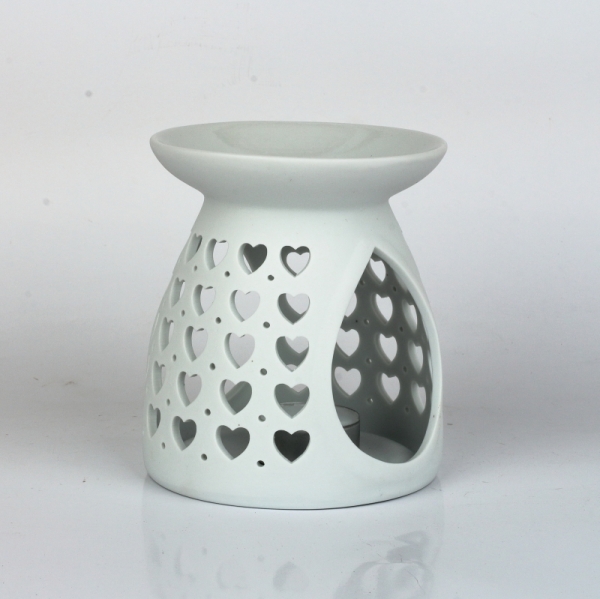 Aromalampa keramická so srdiečkami