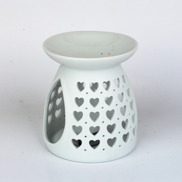 Aromalampa keramická so srdiečkami