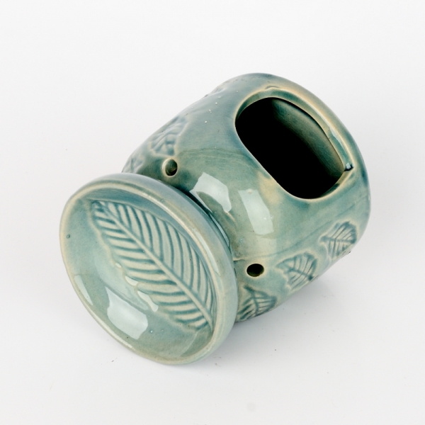 Arómalampa keramická zelená 11x9cm