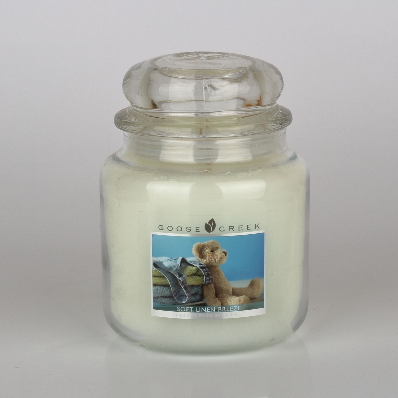 Aromatická sviečka v doze čisté bielizeň Goose Creek 450g