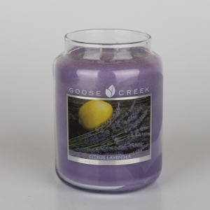 Aromatická sviečka v skle citrusová levanduľa Goose Creek 680g